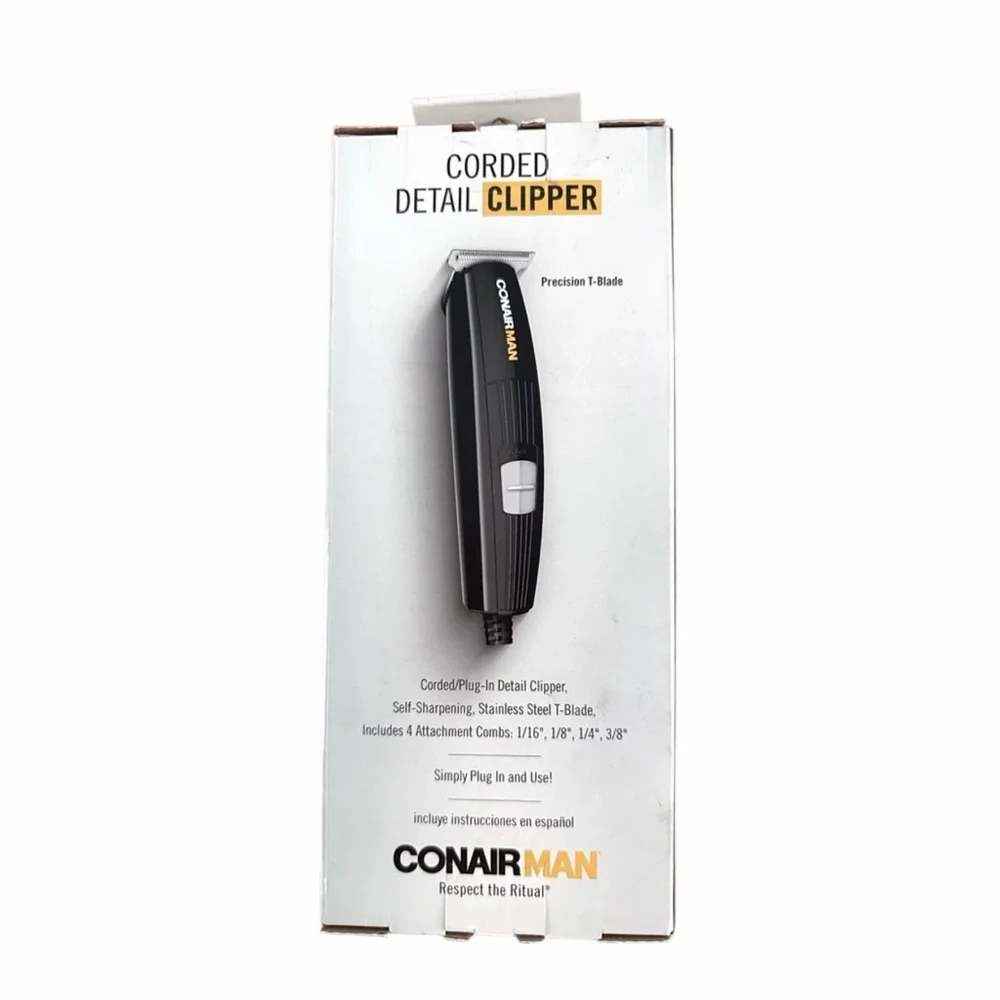 Conair HC18 Trim Up Corded Detail Clipper New In Box Beard Hair Grooming Men